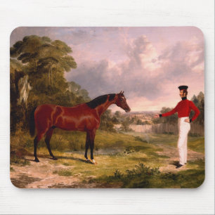 Soldier With an Officer's Horse Mouse Pad