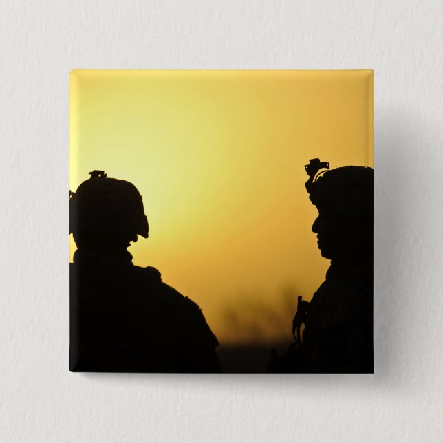 soldiers 15 cm square badge (Front)