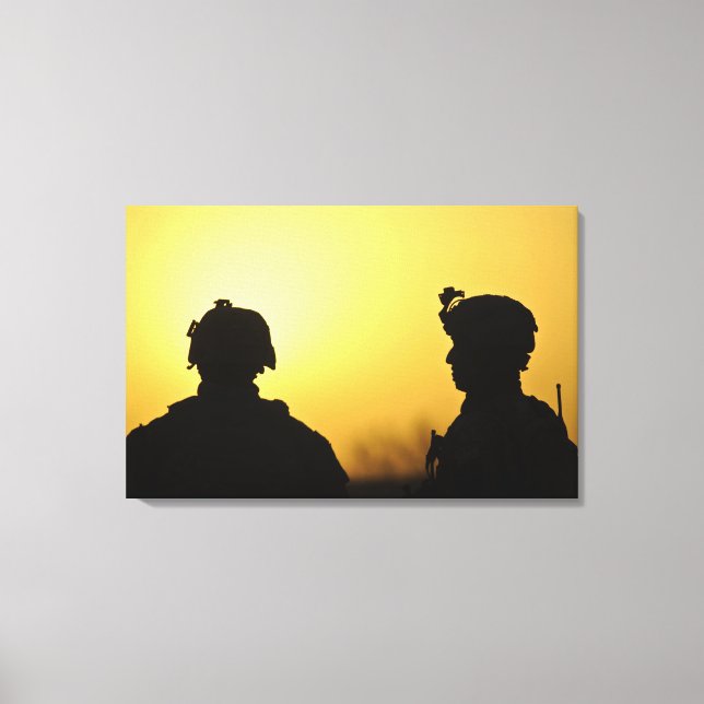 soldiers 2 canvas print (Front)