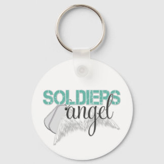 Soldiers Angel Green Key Ring