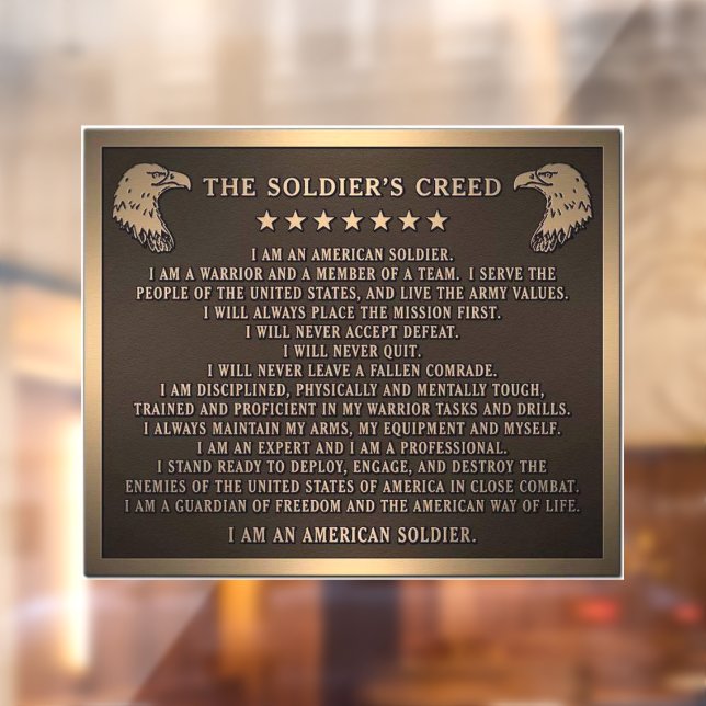 Soldier's Creed (Sheet 2)