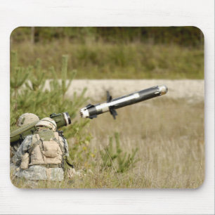 soldiers firing an FGM-148 Javelin Mouse Pad