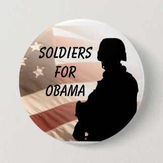 Soldiers For OBAMA 7.5 Cm Round Badge