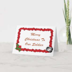 Soldier's Holiday Greeting Card