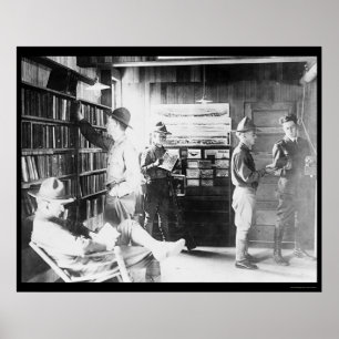 Soldiers in   Library 1912 Poster