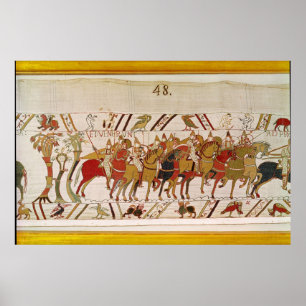 Soldiers leaving Hastings to do battle with Poster