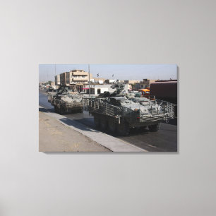 soldiers patrolling canvas print