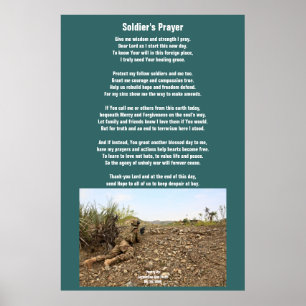 Soldier's Prayer Poster