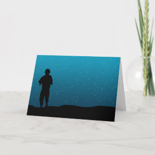 Soldier's Stary Night Holiday Card