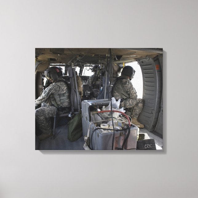soldiers watch for hazards canvas print (Front)