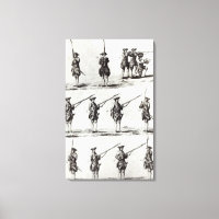 Soldiers with bayonets