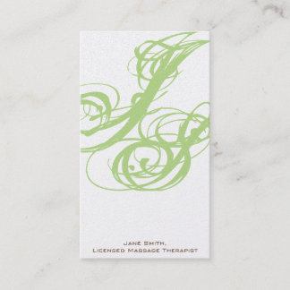 Sole Proprietor Therapist Business Card