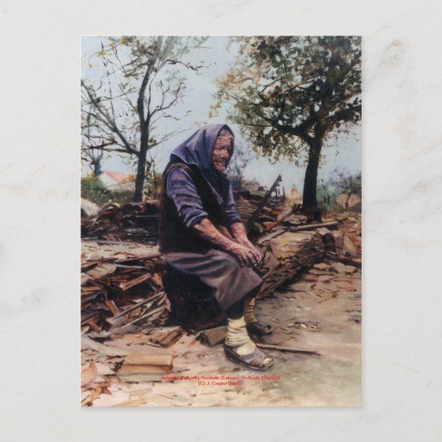 Soledad (Apunte)/Solitude (Sketch) Postcard (Front)