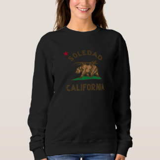 Soledad California Beach Flag Bear Surf Ca Vintage Sweatshirt