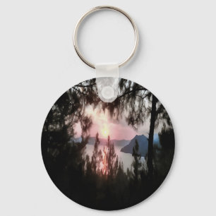 Solemn Sunset Key Ring