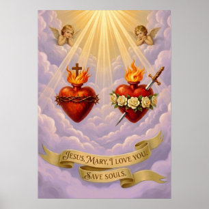 Solemnity of the Sacred Heart of Jesus Catholic Poster