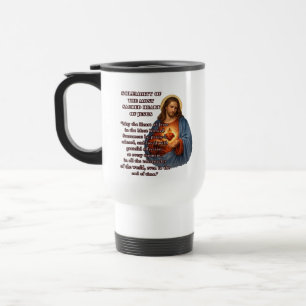 Solemnity of the Sacred Heart of Jesus Prayer Travel Mug