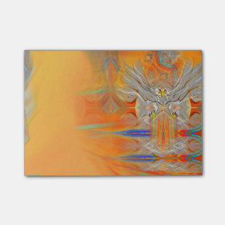 Solemnly Eagle Upswing Towards Rising Sun Post-it Notes