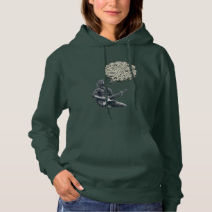 Solfeggio explosive guitar player hoodie