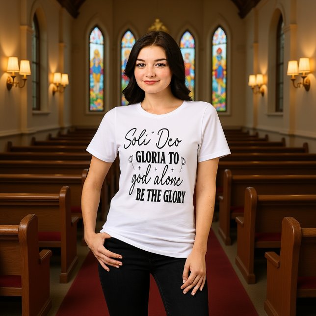 Soli Deo Gloria To God Alone Be Glory Tee. Tri-Blend Shirt (Creator Uploaded)