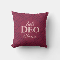 Soli Deo Gloria TO GOD BE THE GLORY Burgundy Navy