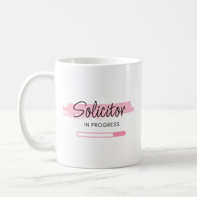 Solicitor In Progress – Personalised Coffee Mug (Left)