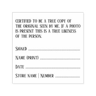 Solicitor legal certify copy true likeness photo self-inking stamp