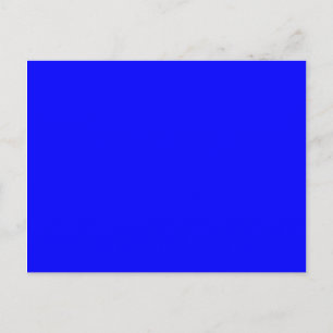 Solid 0000FF Blue Postcard