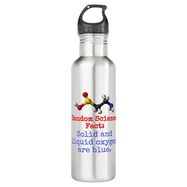 Solid and Liquid Oxygen - Science Fact 710 Ml Water Bottle (Front)