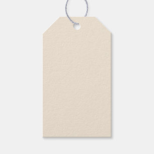 Solid antique white light beige gift tags
