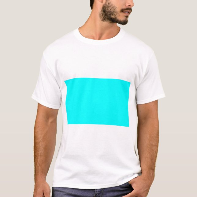 Solid Aqua Blue T-Shirt (Front)