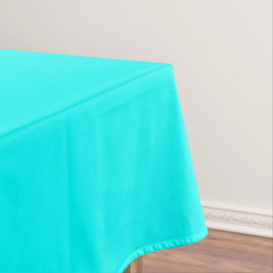 Solid Aqua Blue Tablecloth