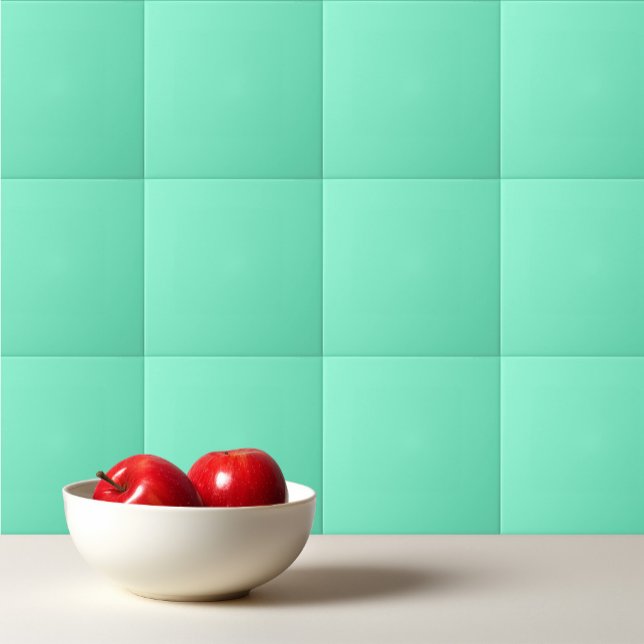 Solid aquamarine aqua mint tile (Creator Uploaded)