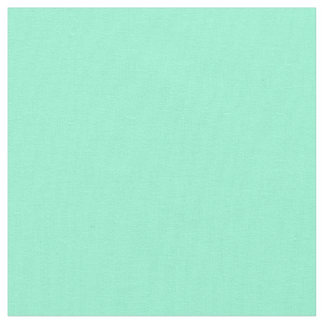 Solid Aquamarine Fabric (Close Up)