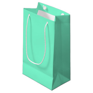 Solid Aquamarine Small Gift Bag