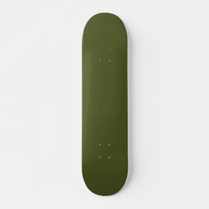 Solid Army Green Skateboard for Urban Street Style