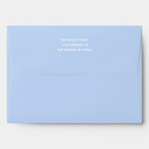 Solid Baby Blue Envelope