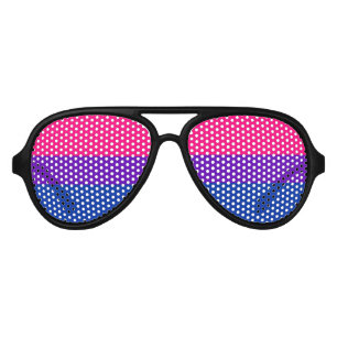 Solid Bisexual Pride Flag Aviator Sunglasses