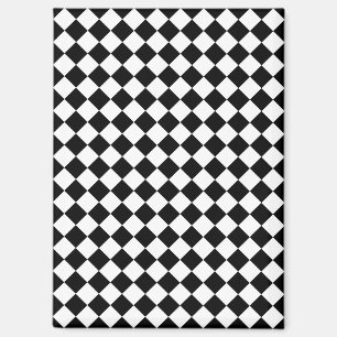Solid Black and White Chevron Pattern Magnet