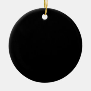 Solid Black Ceramic Tree Decoration