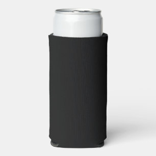 Solid Black Colour Seltzer Can Cooler