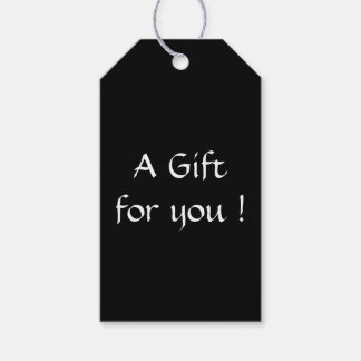 Solid Black Gift Tags
