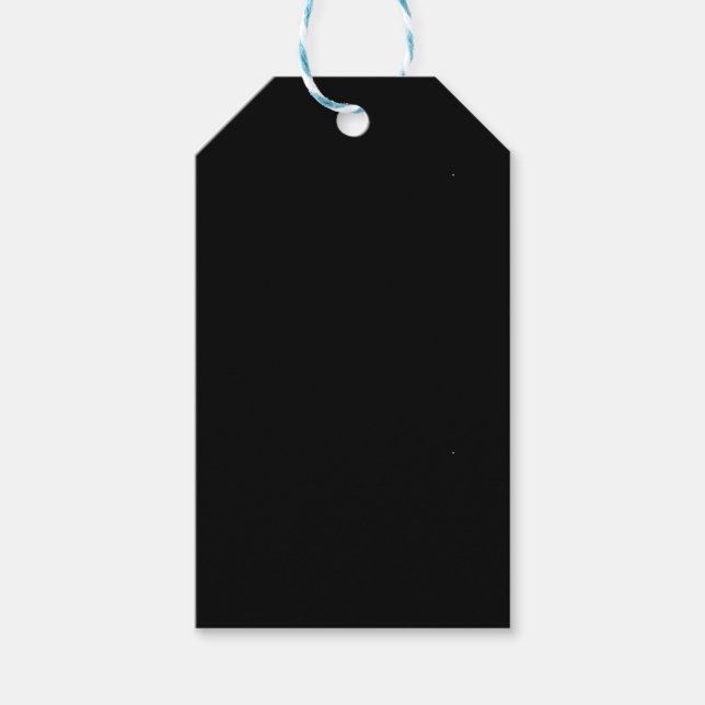 Solid Black Gift Tags (Front)