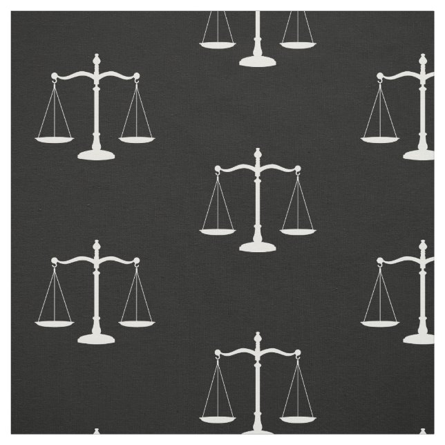 Solid Black Law Scales Fabric (Swatch)