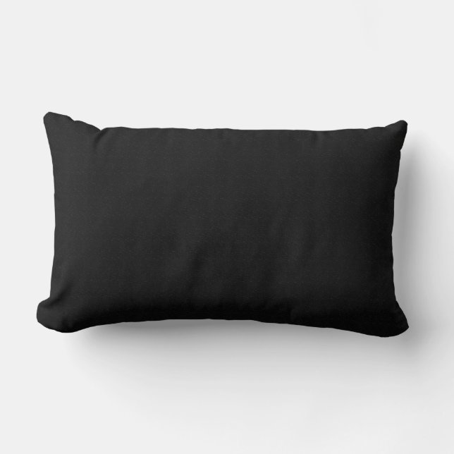 Solid Black Lumbar Cushion (Front)