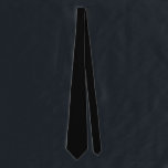 Solid Black Tie<br><div class="desc">Solid black neck tie for graduations, birthdays, weddings and more.</div>