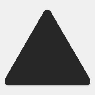 Solid Black Triangle Sticker