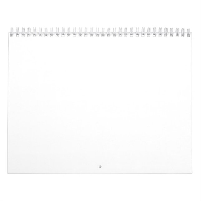 Solid Blue Background – Minimalist Template Design Calendar (Cover)