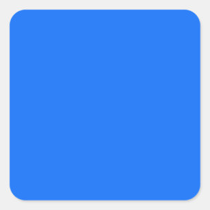solid blue solid background colour Template Square Sticker