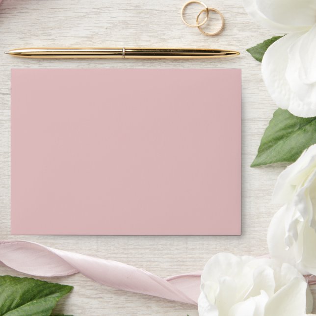Solid Blush Rose Pink Envelope (Wedding)
